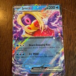 Pokemon Jynx ex Holographic Card - Purple, Blonde, Pink